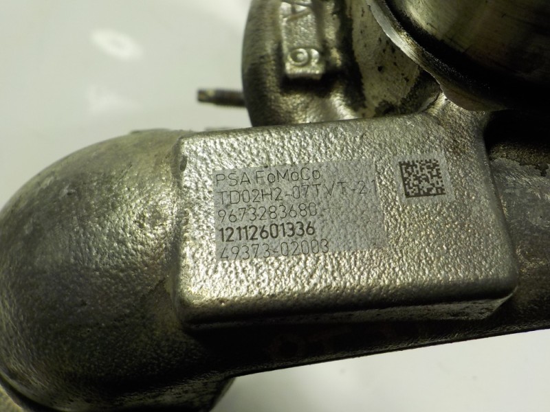 Recambio de turbocompresor para peugeot 208 1.4 hdi fap referencia OEM IAM 0375Q9 9673283680 