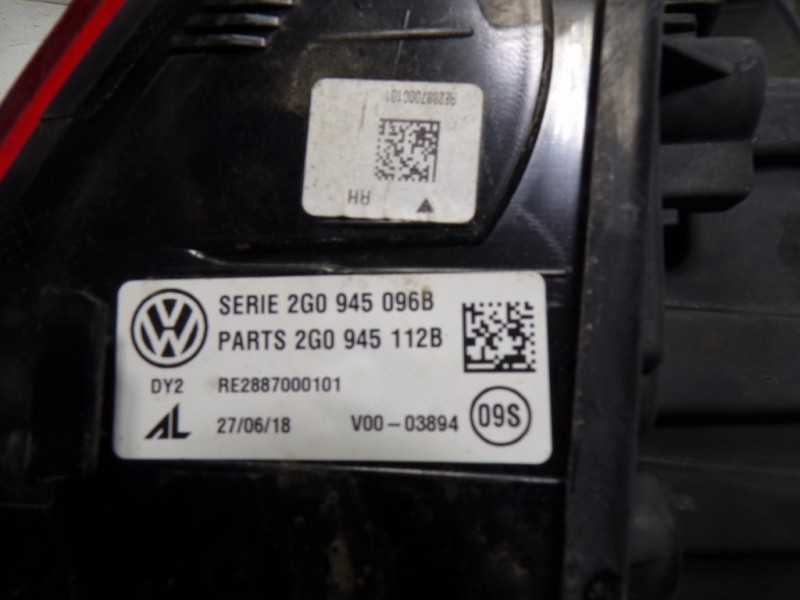 Recambio de piloto trasero derecho para volkswagen polo 1.0 tsi referencia OEM IAM 2G0945096B 2G0945096B 