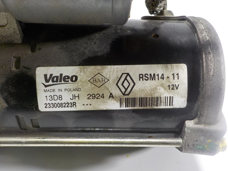 Recambio de motor arranque para dacia sandero stepway referencia OEM IAM  233008223R 