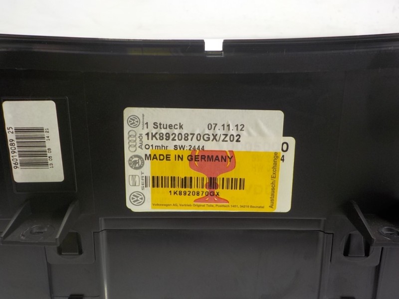 Recambio de cuadro instrumentos para volkswagen scirocco (137) 2.0 tdi (103kw) referencia OEM IAM 1K8920870GXZ02 1K892087GX A2C5