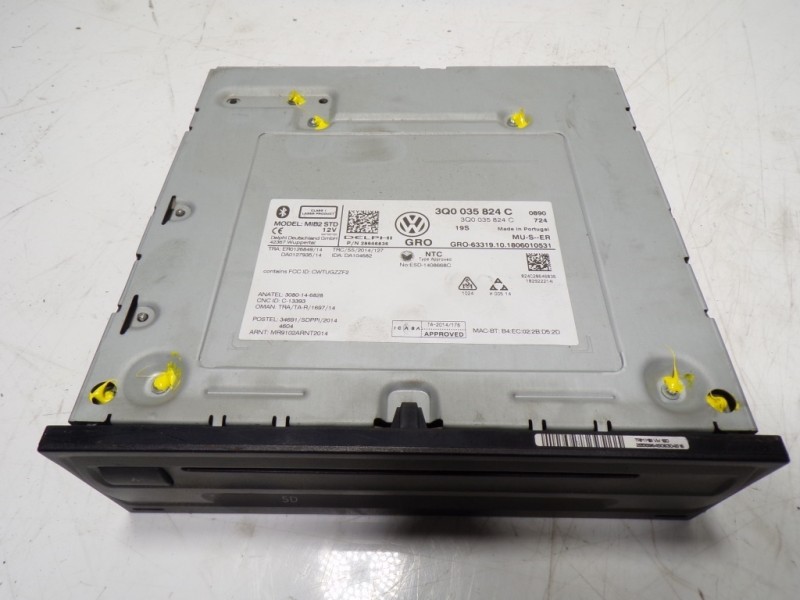 Recambio de sistema audio / radio cd para volkswagen tiguan 2.0 tdi referencia OEM IAM 3Q0035824C 3Q0035824C 