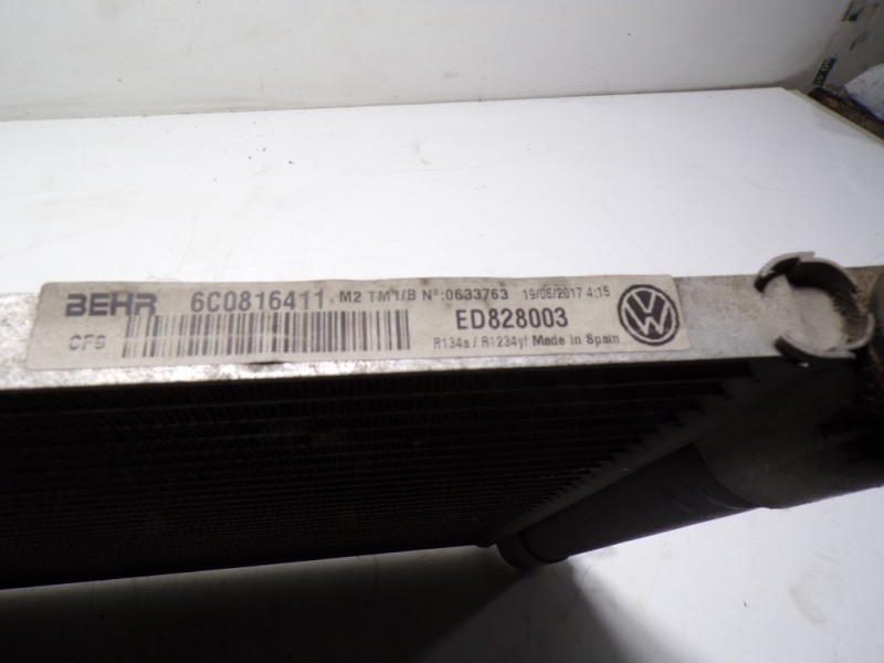 Recambio de condensador aire acondicionado para seat ibiza (6p1) 1.4 tdi referencia OEM IAM 6C0816411B 6C0816411 0633763