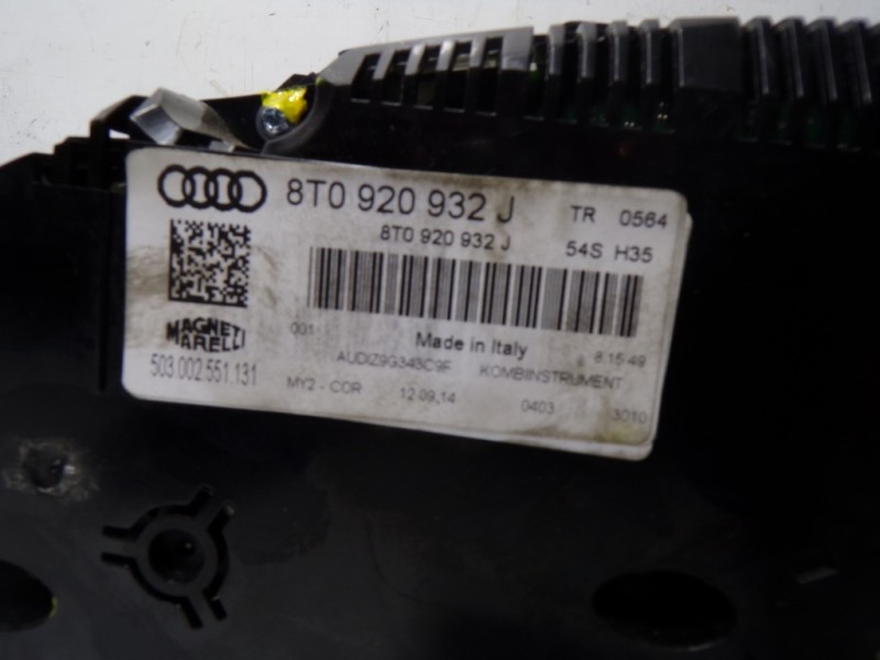 Recambio de cuadro instrumentos para audi a5 sportback (f5a) sport referencia OEM IAM 8T0920932J 8T0920932J 