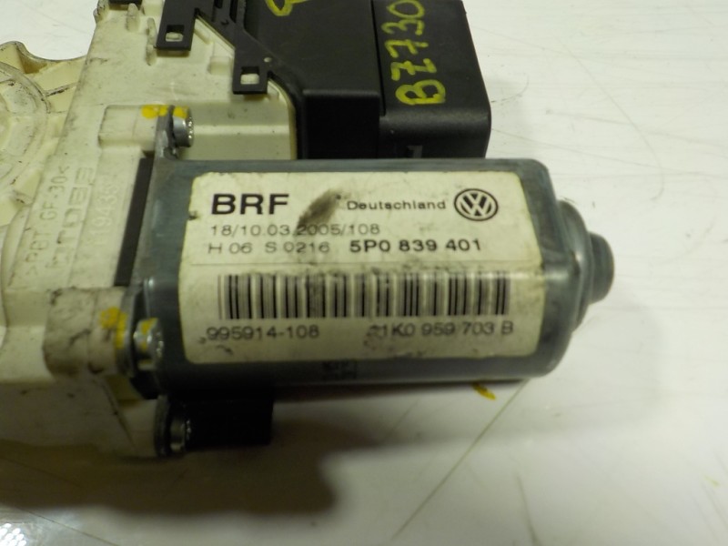 Recambio de motor elevalunas trasero izquierdo para seat toledo (5p2) reference referencia OEM IAM  5P0839401 