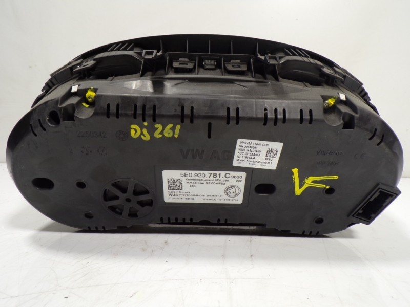 Recambio de cuadro instrumentos para skoda octavia combi (5e5) 1.6 tdi dpf referencia OEM IAM 5E0920781C 5E0920781C 