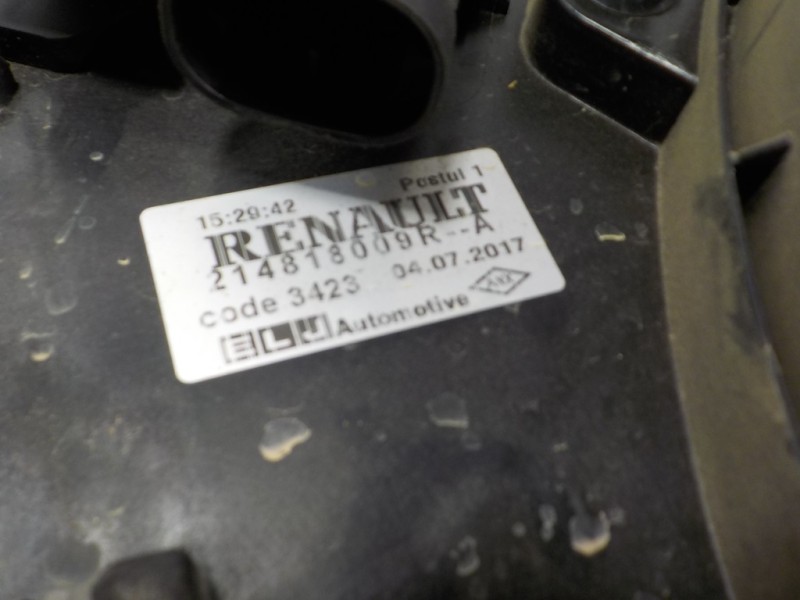 Recambio de electroventilador para renault captur 1.5 dci diesel fap energy referencia OEM IAM 214818009R 214818009R 
