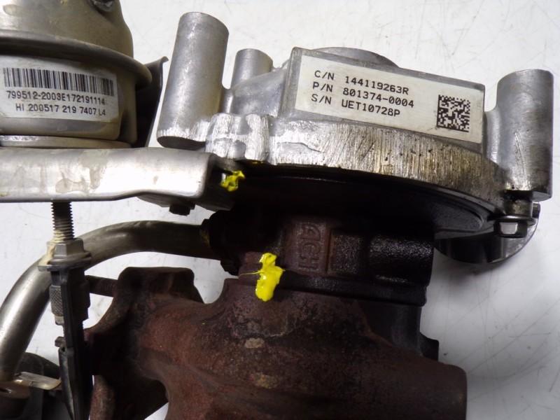 Recambio de turbocompresor para renault captur 1.5 dci diesel fap energy referencia OEM IAM 144116213R H8201164371 