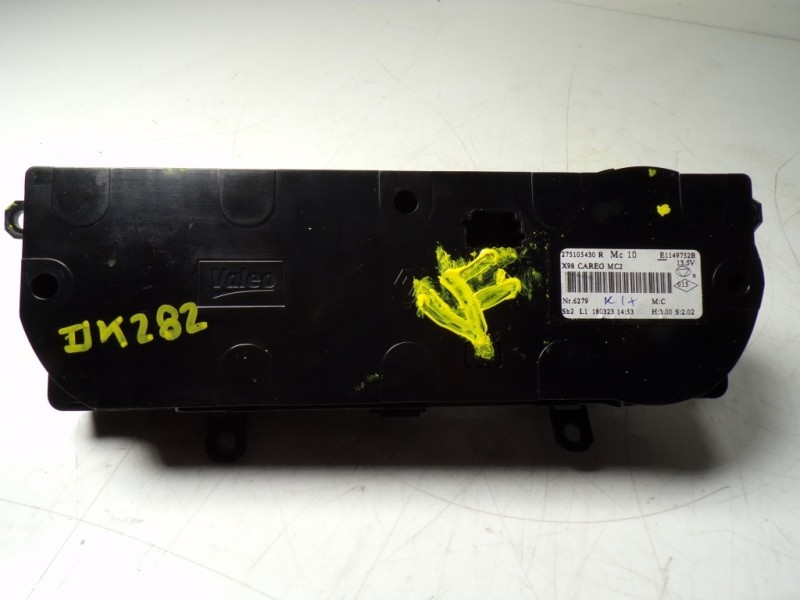 Recambio de mando climatizador para renault captur 1.2 tce energy referencia OEM IAM 275105430R 275105430R E1149752B