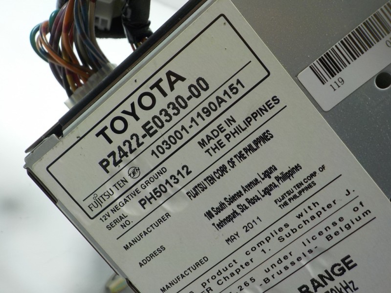 Recambio de sistema audio / radio cd para toyota auris 1.4 turbodiesel cat referencia OEM IAM   