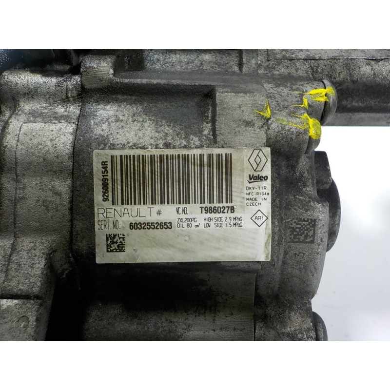 Recambio de compresor aire acondicionado para dacia sandero 1.5 dci diesel fap cat referencia OEM IAM  926009154R 