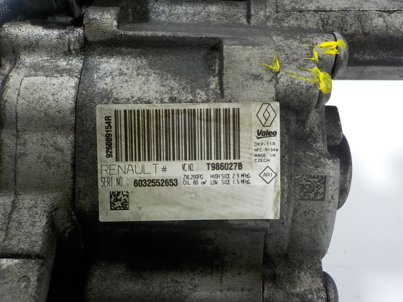 Recambio de compresor aire acondicionado para dacia sandero 1.5 dci diesel fap cat referencia OEM IAM  926009154R 