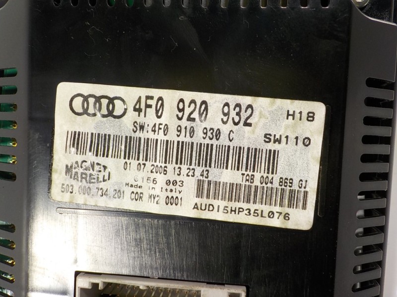 Recambio de cuadro instrumentos para audi a6 berlina (4f2) 2.0 tdi referencia OEM IAM  4F0920932 