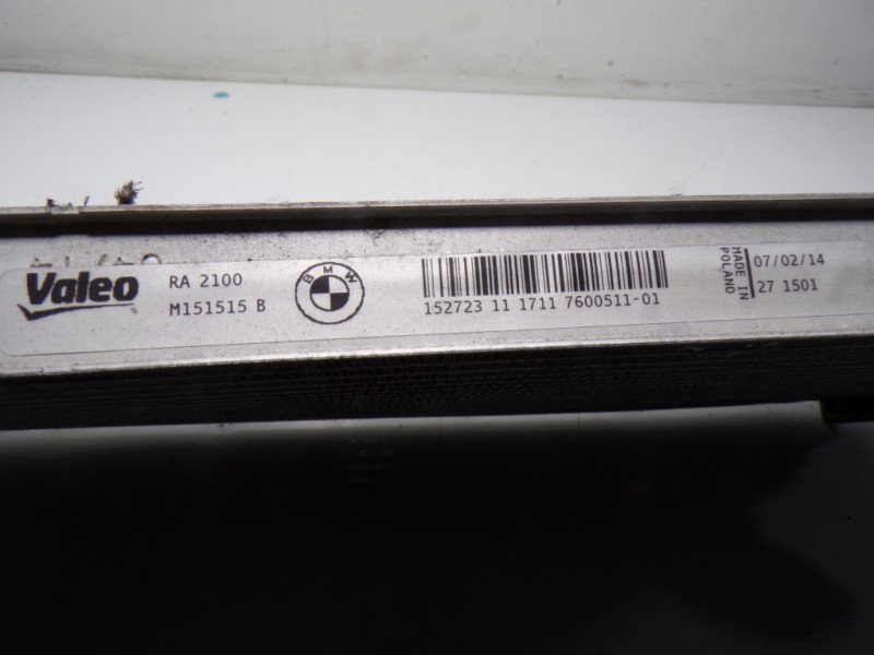 Recambio de radiador agua para bmw serie 4 cabrio (f33) 2.0 turbodiesel referencia OEM IAM 17117600511 M151515B 