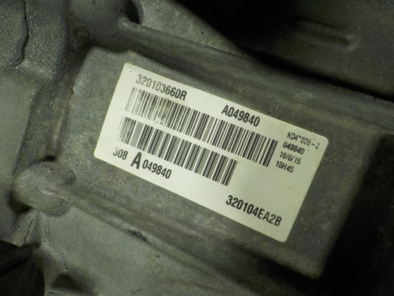 Recambio de caja cambios para renault kadjar 1.6 dci diesel fap energy referencia OEM IAM 320103660R ND4008 