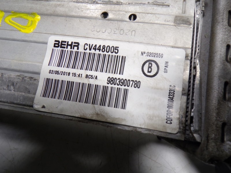 Recambio de intercooler para opel crossland x 1.2 referencia OEM IAM 3637009 9803900780 