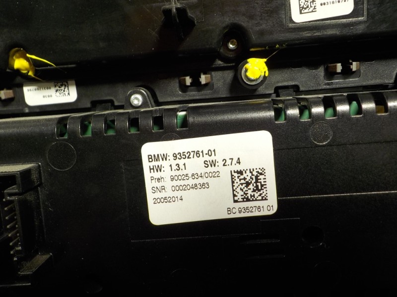 Recambio de mando climatizador para bmw serie 5 touring (f11) 520d xdrive referencia OEM IAM 61319328425 9352761 