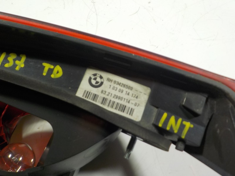 Recambio de piloto trasero derecho interior para bmw x1 (e84) sdrive 20d referencia OEM IAM 63212990114 63212990114 