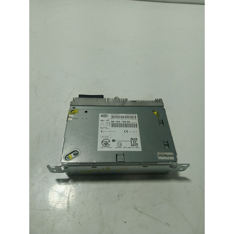 Recambio de sistema audio / radio cd para peugeot 308 1.2 12v e-thp referencia OEM IAM  9810475880 