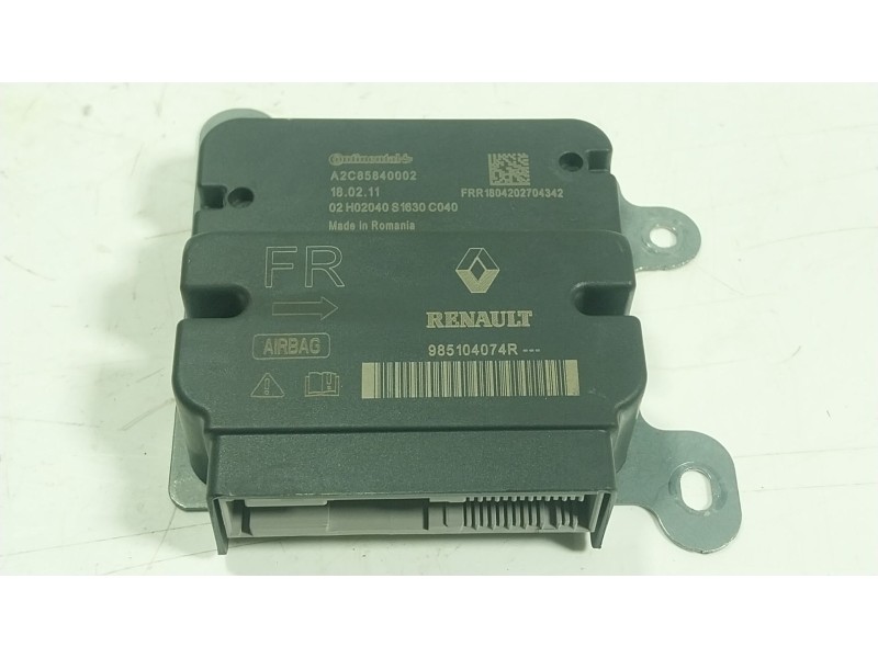 Recambio de centralita airbag para renault zoe (bfm_) zoe (bfmc, bfmd) referencia OEM IAM 985104074R 985104074R 