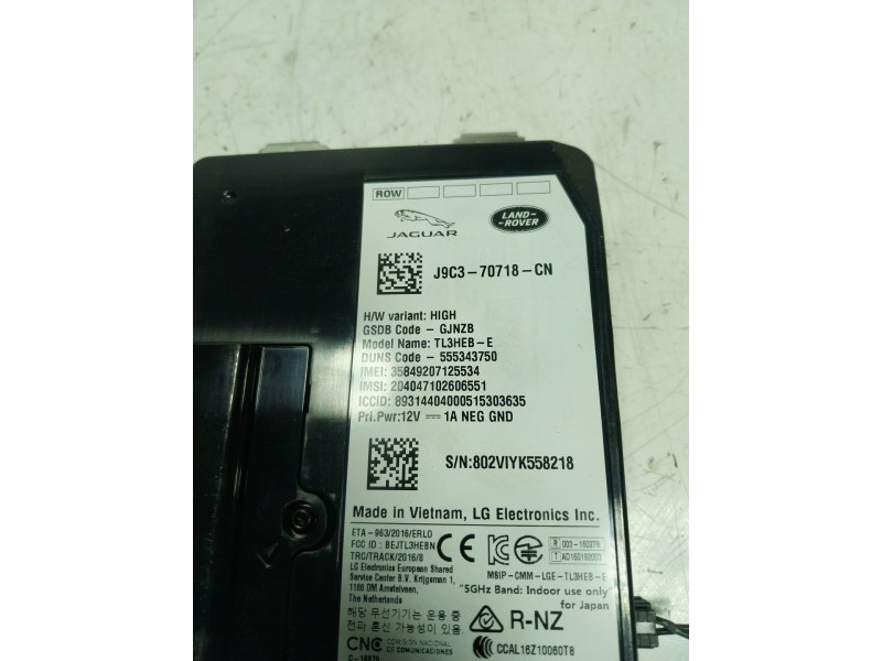 Recambio de modulo electronico para jaguar e-pace 2.0 diesel cat referencia OEM IAM  J9C370718CN 