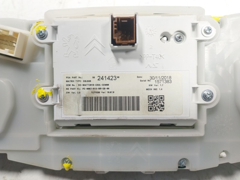 Recambio de cuadro instrumentos para peugeot 2008 (--.2013) referencia OEM IAM  98241423 