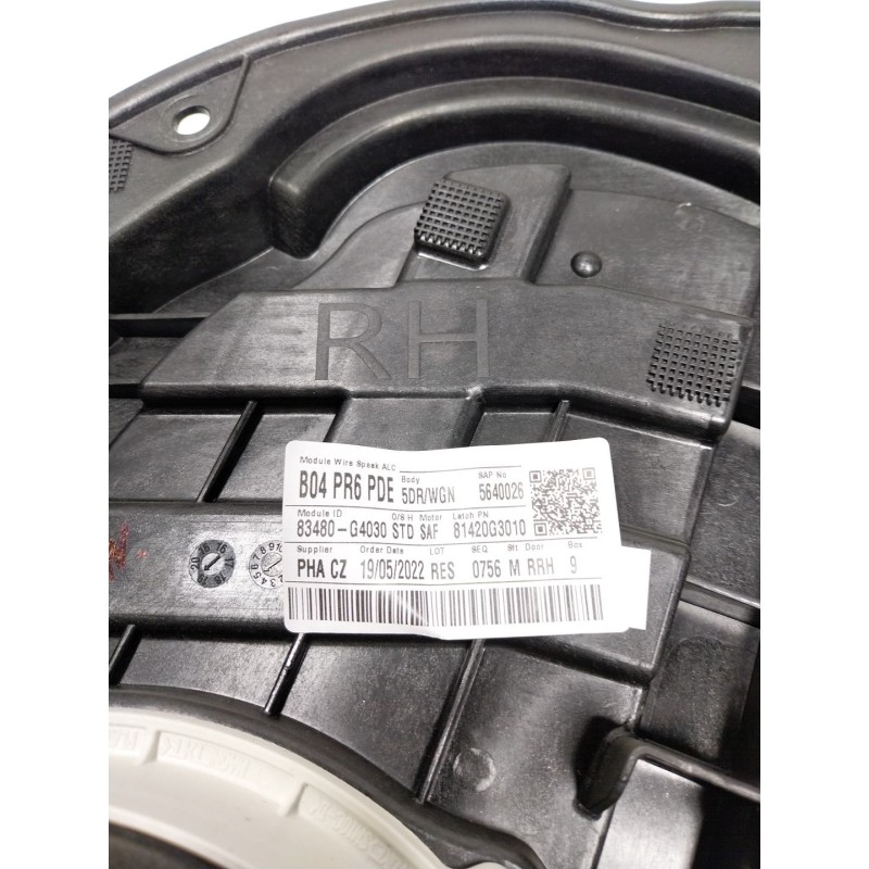 Recambio de elevalunas trasero derecho para hyundai i30 cw (pd) 1.0 tgdi cat referencia OEM IAM  83480G4030 