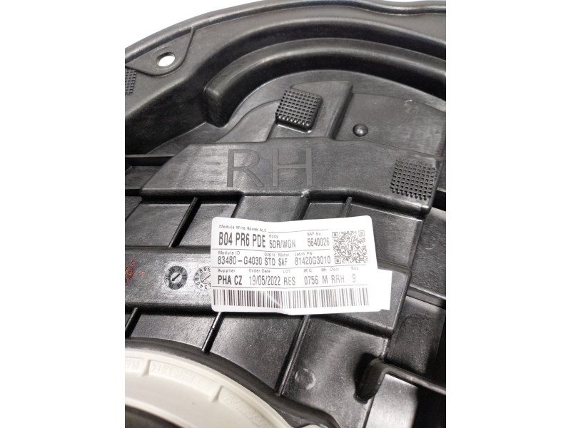 Recambio de elevalunas trasero derecho para hyundai i30 cw (pd) 1.0 tgdi cat referencia OEM IAM  83480G4030 