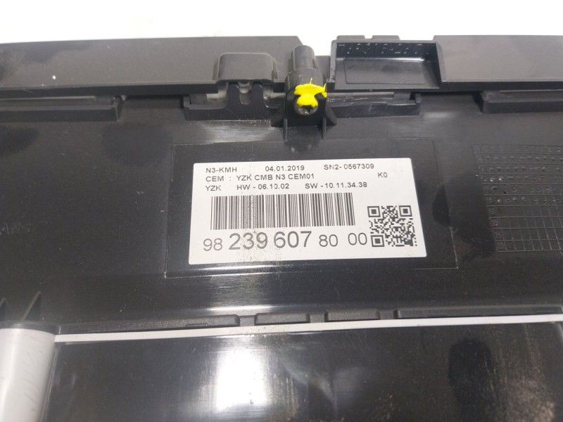 Recambio de cuadro instrumentos para peugeot traveller autobús (v_) 1.5 bluehdi 120 referencia OEM IAM  982396078000 