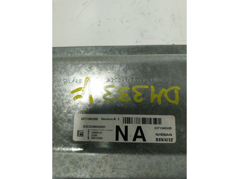 Recambio de centralita motor uce para dacia sandero 0.9 tce referencia OEM IAM  237104639S 