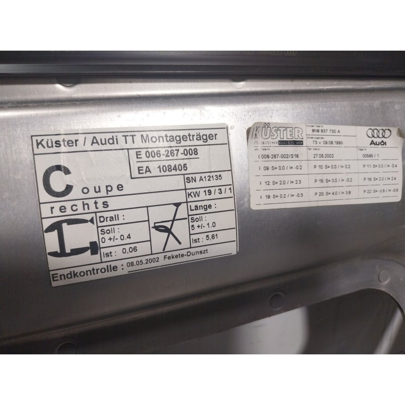 Recambio de elevalunas delantero derecho para audi tt (8n3/8n9) 1.8 20v turbo referencia OEM IAM   