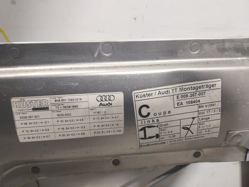 Recambio de elevalunas delantero izquierdo para audi tt (8n3/8n9) 1.8 20v turbo referencia OEM IAM   