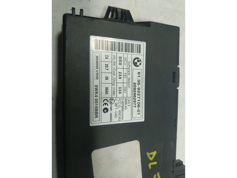 Recambio de modulo electronico para bmw x6 (e71) 3.0 turbodiesel cat referencia OEM IAM  922710601 