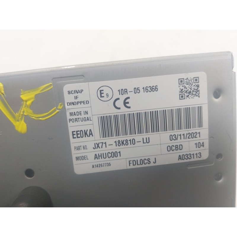 Recambio de sistema audio / radio cd para ford focus 1.0 ecoboost cat referencia OEM IAM  JX7118K810LU 