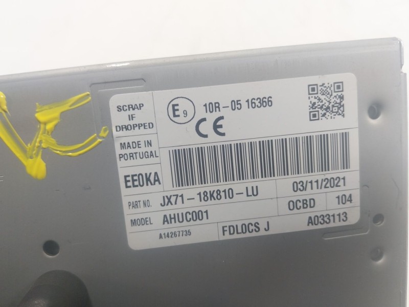 Recambio de sistema audio / radio cd para ford focus 1.0 ecoboost cat referencia OEM IAM  JX7118K810LU 