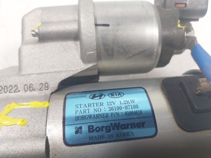 Recambio de motor arranque para kia stonic (ybcuv) 1.2 cat referencia OEM IAM  3610007100 