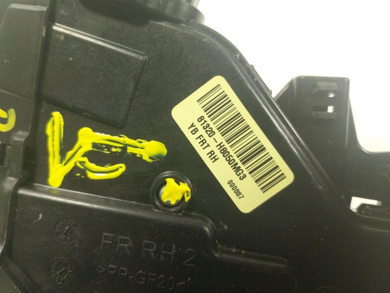 Recambio de cerradura puerta delantera derecha para kia stonic (ybcuv) 1.2 cat referencia OEM IAM  81320H8050 