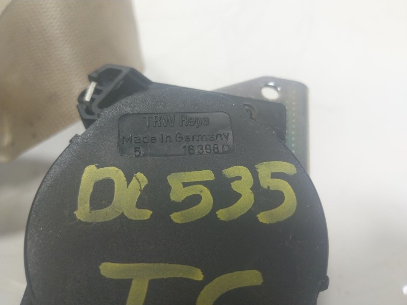 Recambio de cinturon seguridad trasero central para bmw serie 7 (e65/e66) 730ld referencia OEM IAM  16398D 