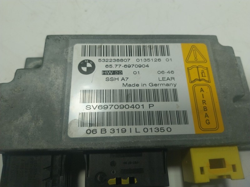 Recambio de centralita airbag para bmw serie 7 (e65/e66) 730ld referencia OEM IAM  532238807 