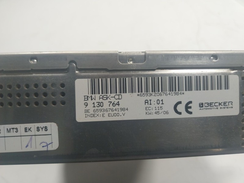Recambio de sistema audio / radio cd para bmw serie 7 (e65/e66) 730ld referencia OEM IAM  9130764 