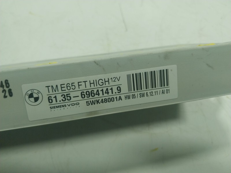 Recambio de modulo electronico para bmw serie 7 (e65/e66) 730ld referencia OEM IAM  69641419 