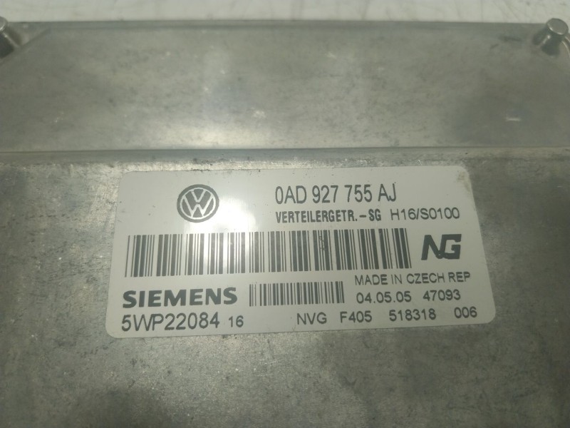 Recambio de modulo electronico para volkswagen touareg (7la) tdi r5 referencia OEM IAM  0AD927755AJ 