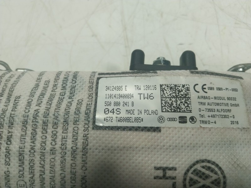 Recambio de airbag lateral delantero izquierdo para seat leon (5f1) 1.2 tsi referencia OEM IAM  5G0880241B 
