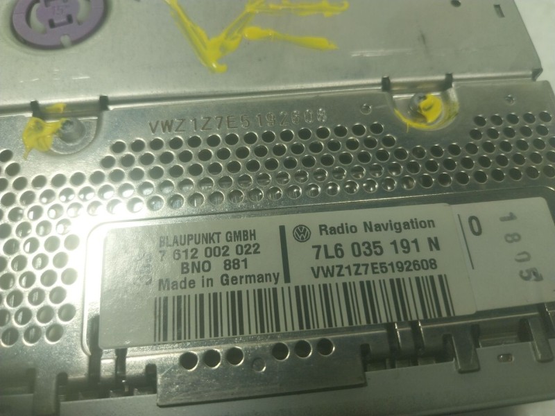 Recambio de sistema navegacion gps para volkswagen touareg (7la) tdi r5 referencia OEM IAM  7L6035191N 