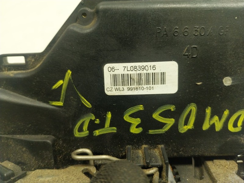 Recambio de cerradura puerta trasera derecha para volkswagen touareg (7la) tdi r5 referencia OEM IAM  991610101 