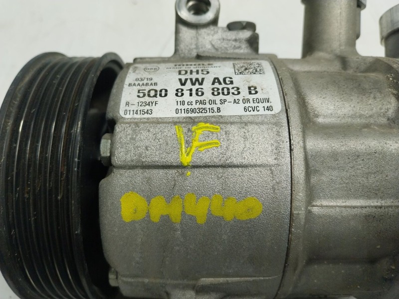 Recambio de compresor aire acondicionado para seat leon (5f1) 1.6 tdi referencia OEM IAM  5Q0816803 