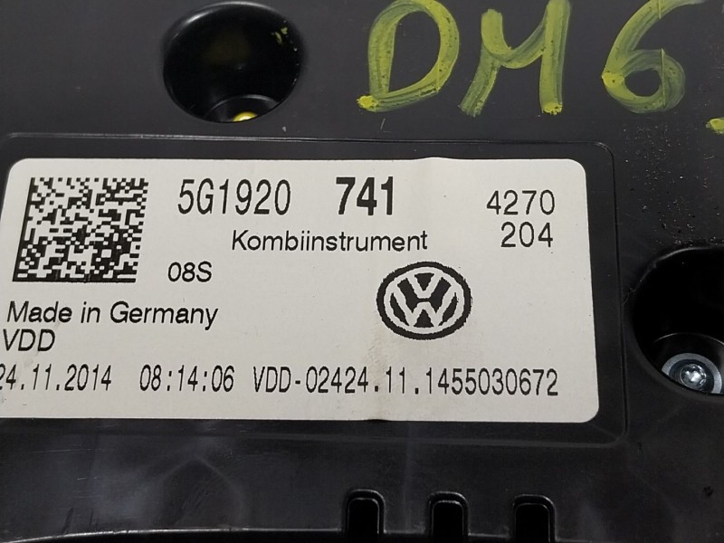 Recambio de cuadro instrumentos para volkswagen golf vii lim. 1.6 tdi dpf referencia OEM IAM  5G1920741 