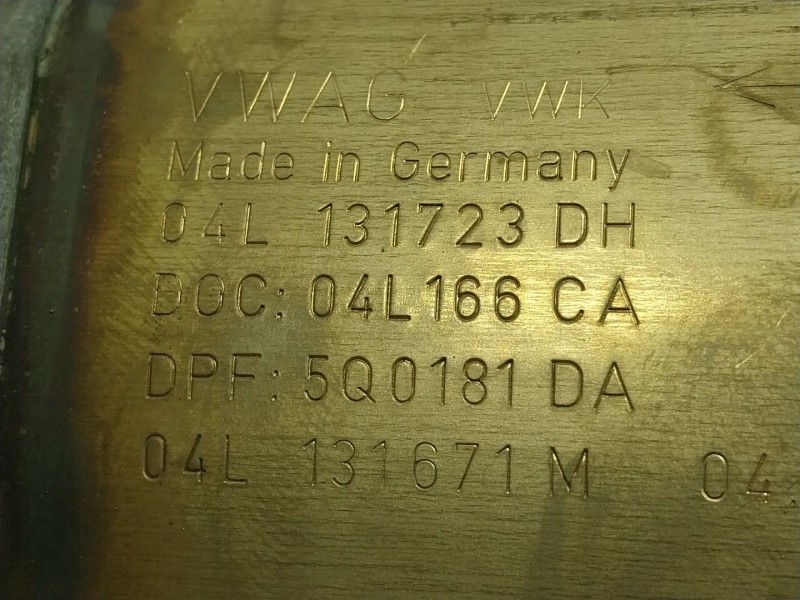 Recambio de filtro de particulas para seat leon (5f1) 1.6 tdi referencia OEM IAM  04L131722 