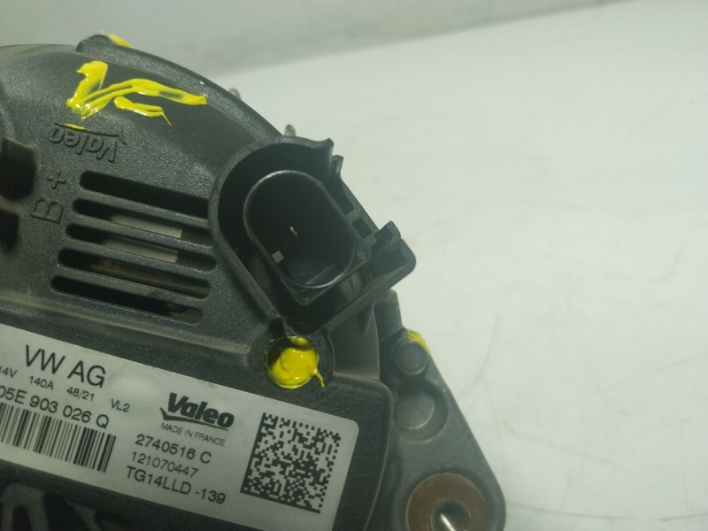 Recambio de alternador para volkswagen t-roc 1.5 16v tsi act referencia OEM IAM 05E903026Q 05E903026Q 