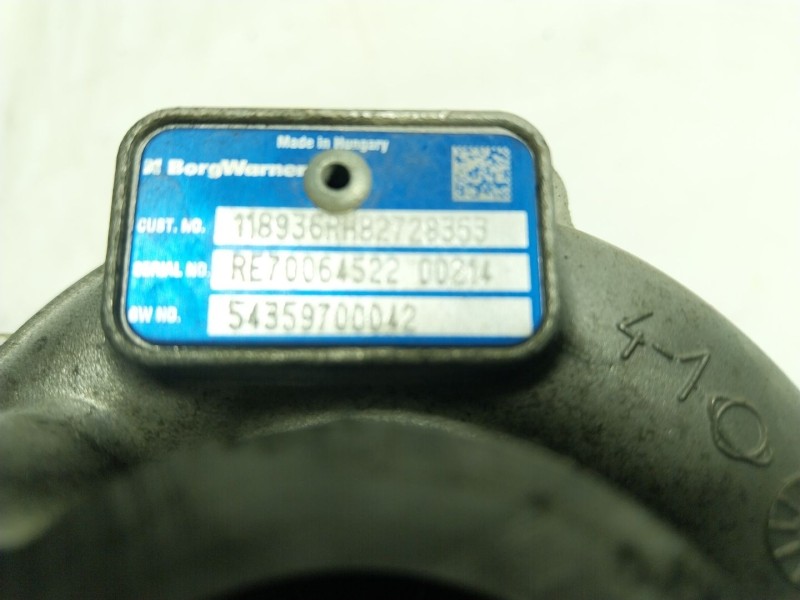 Recambio de turbocompresor para dacia sandero 1.5 dci diesel fap cat referencia OEM IAM  5435970042 