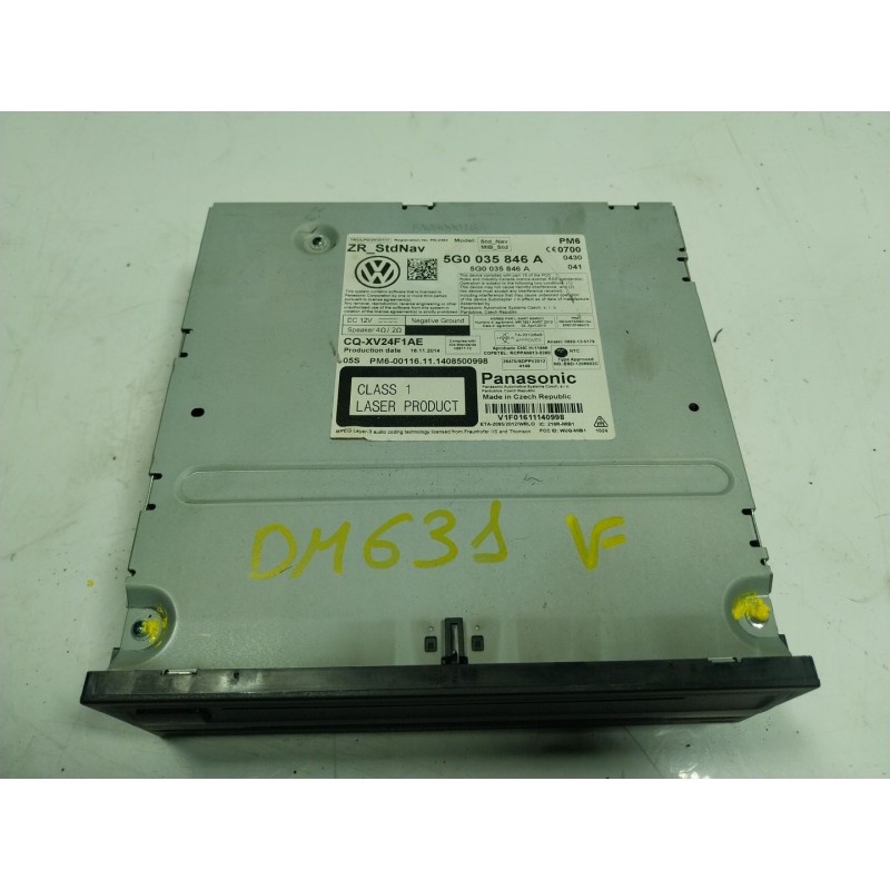 Recambio de sistema navegacion gps para volkswagen golf vii lim. 1.6 tdi dpf referencia OEM IAM  5G0035846 